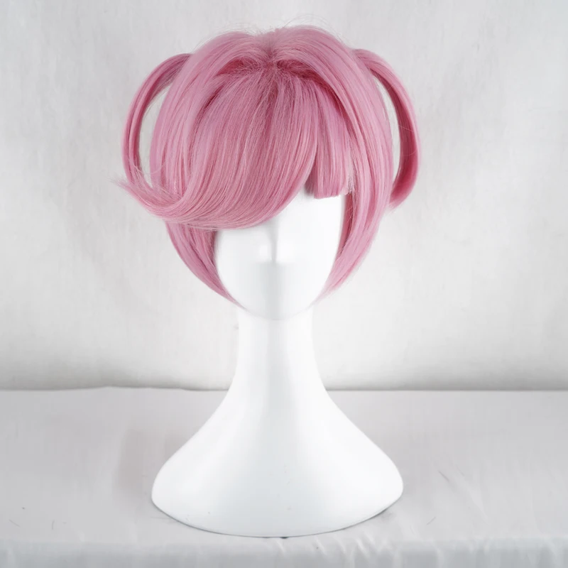Shumeier игра DDLC Doki Literature Club Natsuki розовый короткий парик косплей костюм для Хэллоуина