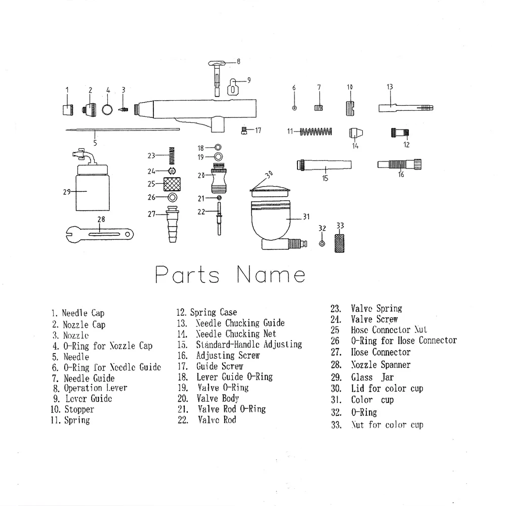 Аэрограф Двойного действия распылитель пистолет для макияжа пипетка гаечный