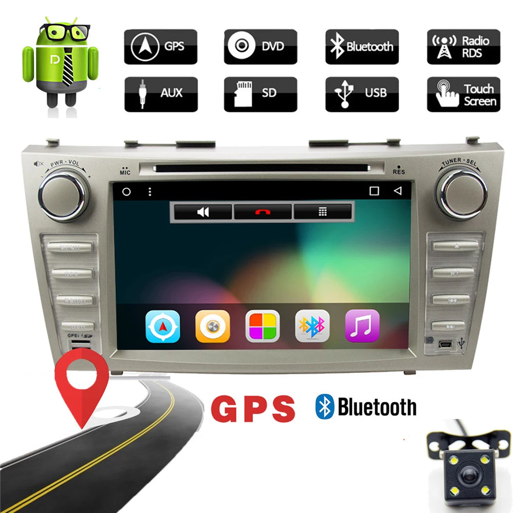 2 Din Android 9 1 автомобильный DVD плеер GPS навигация для Toyota Camry головное устройство