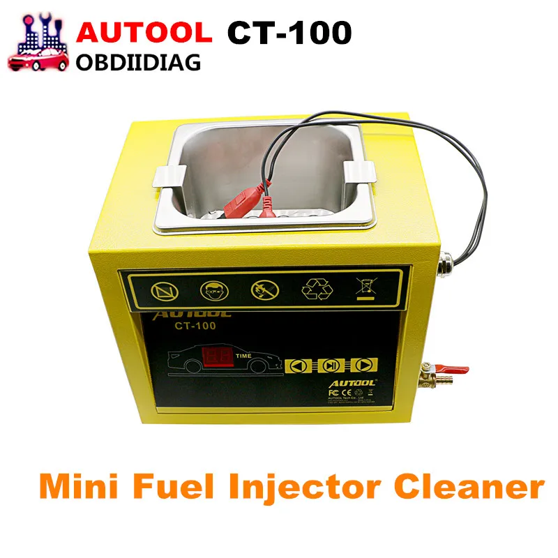 Мини-очиститель для инжектора топлива AUTOOL 110 В/220 В CT100 ультразвуковой инструмент