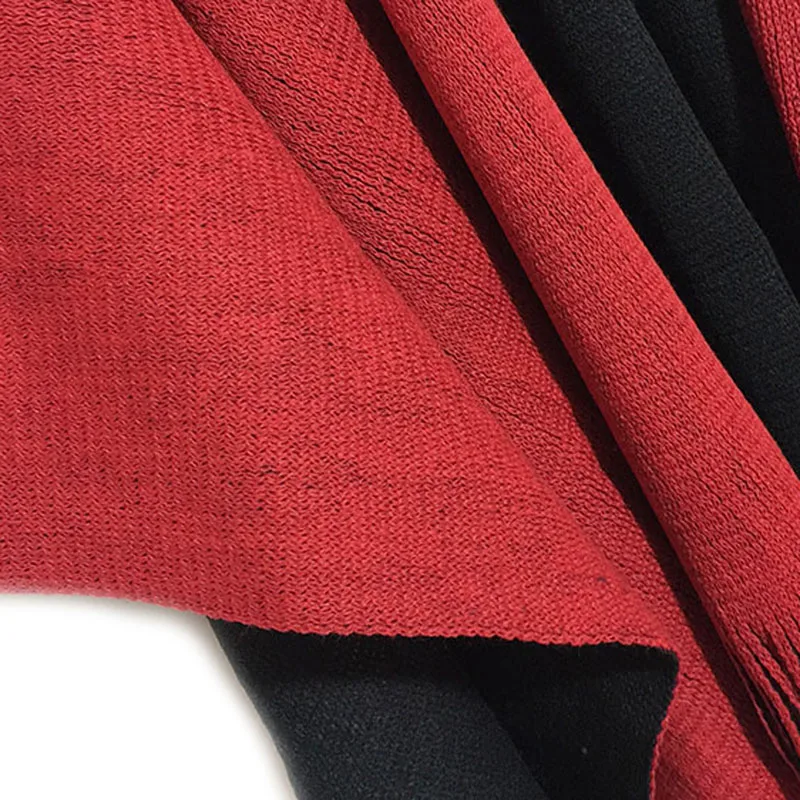 Модное женское одеяло большой шарф длинный вязаный платок пончо с бахромой |