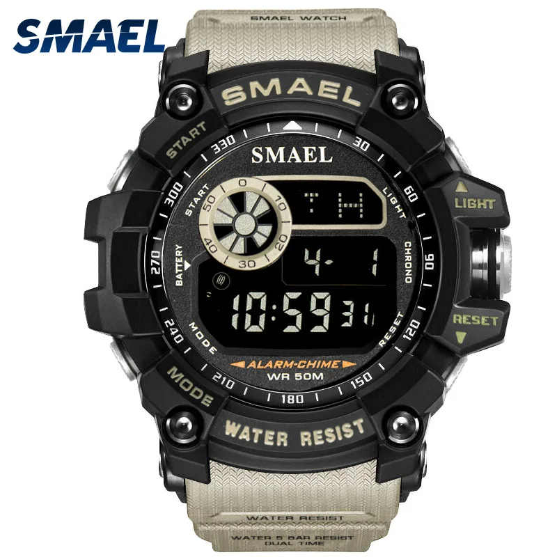 

Mens Sports Watches Famous Brand Luxury Men's Military Army Watch Digital LED Electronic Waterproof Men Wristwatches Male SMAEL