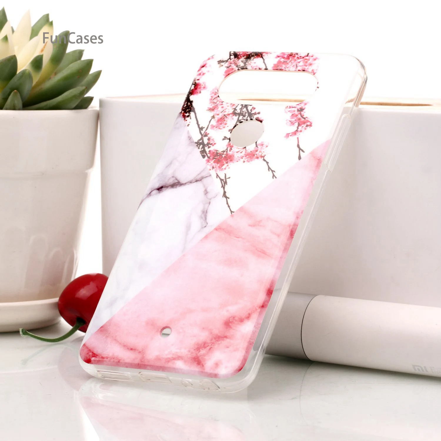 Узор чехол СПС Hoesjes LG G8 мягкая термополиуретановая накладка на заднюю панель для