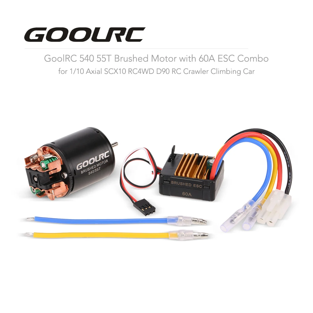 GoolRC 540 55T матовый двигатель с 60A комбинированная система электронного зажигания