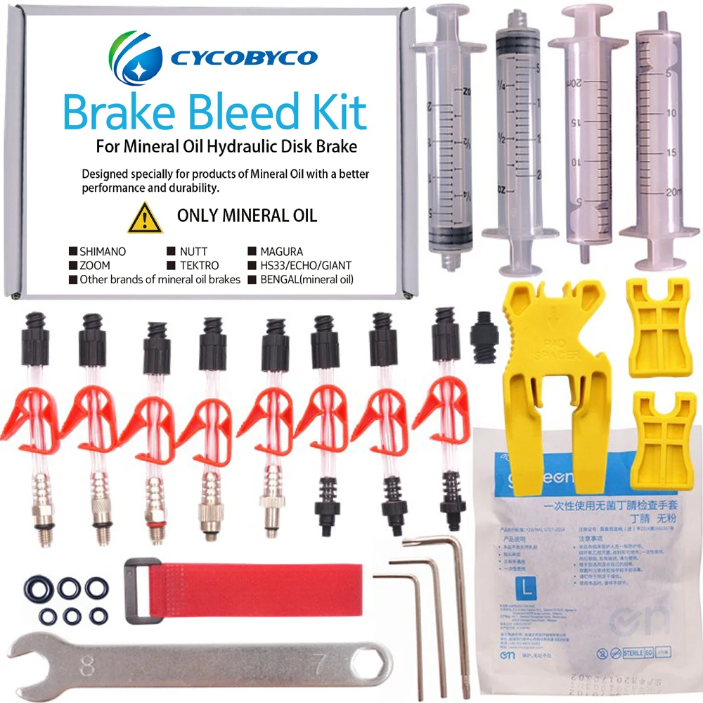 T Genaral Kit B CYCOBYCO велосипед гидравлические дисковые для прокачки тормозов комплект инструментов для SHIMANO TEKTRO Луиза марта HS33 HS11 эхо Магура зум CSC - Цвет: T Genaral Kit B