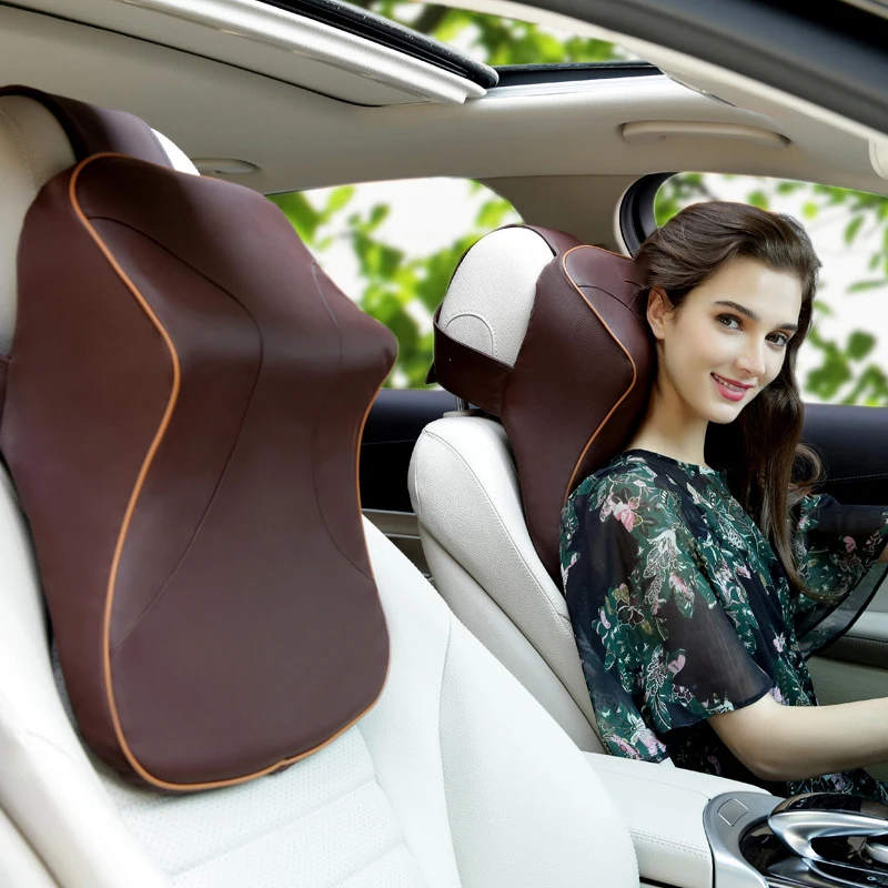 Новый автомобиль подушку искусственная кожа автомобилей Подушка-подголовник