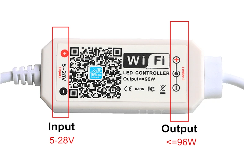 DC 5 28V Волшебный дом мини Диммируемый Беспроводной Wi Fi контроллер для SMD 2835 3014 3528 5050