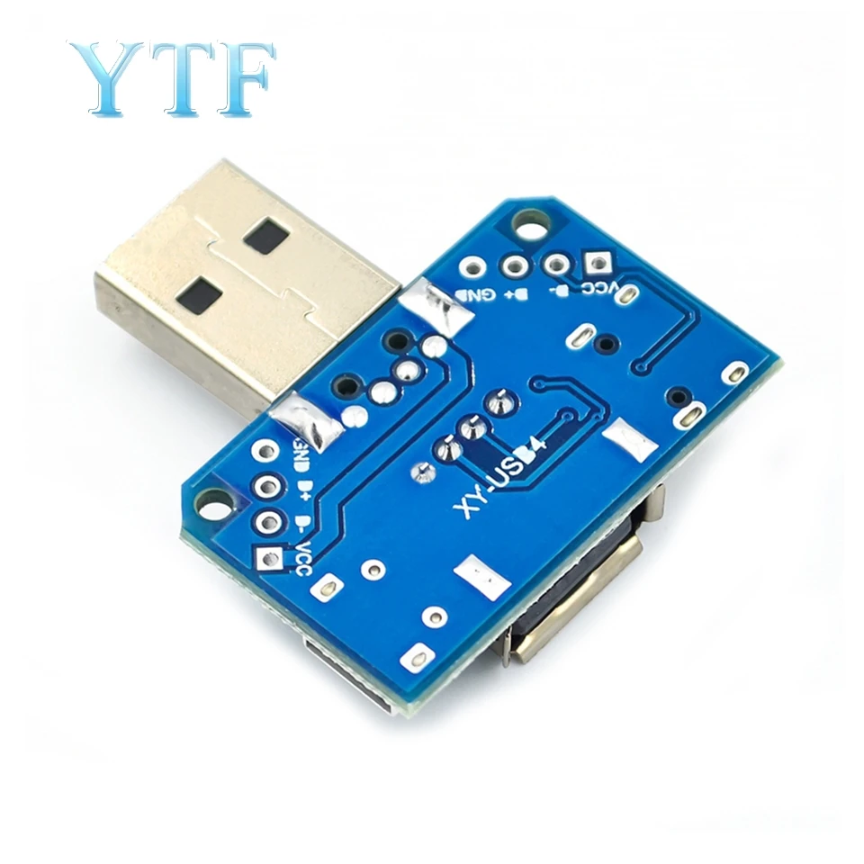 Плата адаптера USB Папа мама Micro Type C 4P 2 54 мм встроенный USB4|Аксессуары для