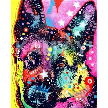 

YIKEE diamond painting dog cartoon Diamond Embroidery Full Square Rhinestones Home Decor Diamonds Mosaic h1698