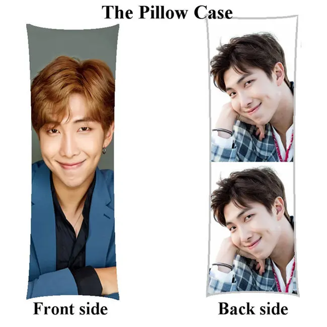 pillowcase Kpop мин Юн Ки СУГА девушка тело наволочка Bangtan мальчики j-hope rm длинный домашний чехол для подушки - Цвет: pillowcase