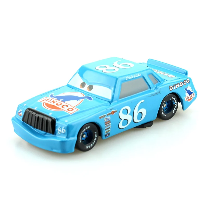 Disney Pixar машинки из мультфильмов игрушки Dinoco Чико Хикс 1:55 масштабная модель полученная литьем под давлением металлический сплав модельная машина милые игрушки для детей Подарки