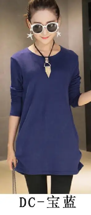 dark blue Шерсть осень зима Модные женские свободные повседневные пуловеры с длинным рукавом свитер Повседневный Топ туника пуловер синяя теплая одежда - Цвет: dark blue