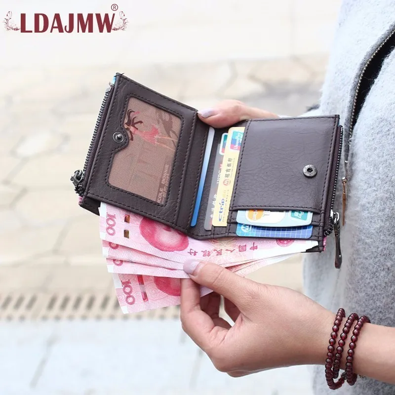 LDAJMW модный короткий кошелек из искусственной кожи с мультяшным принтом двойной