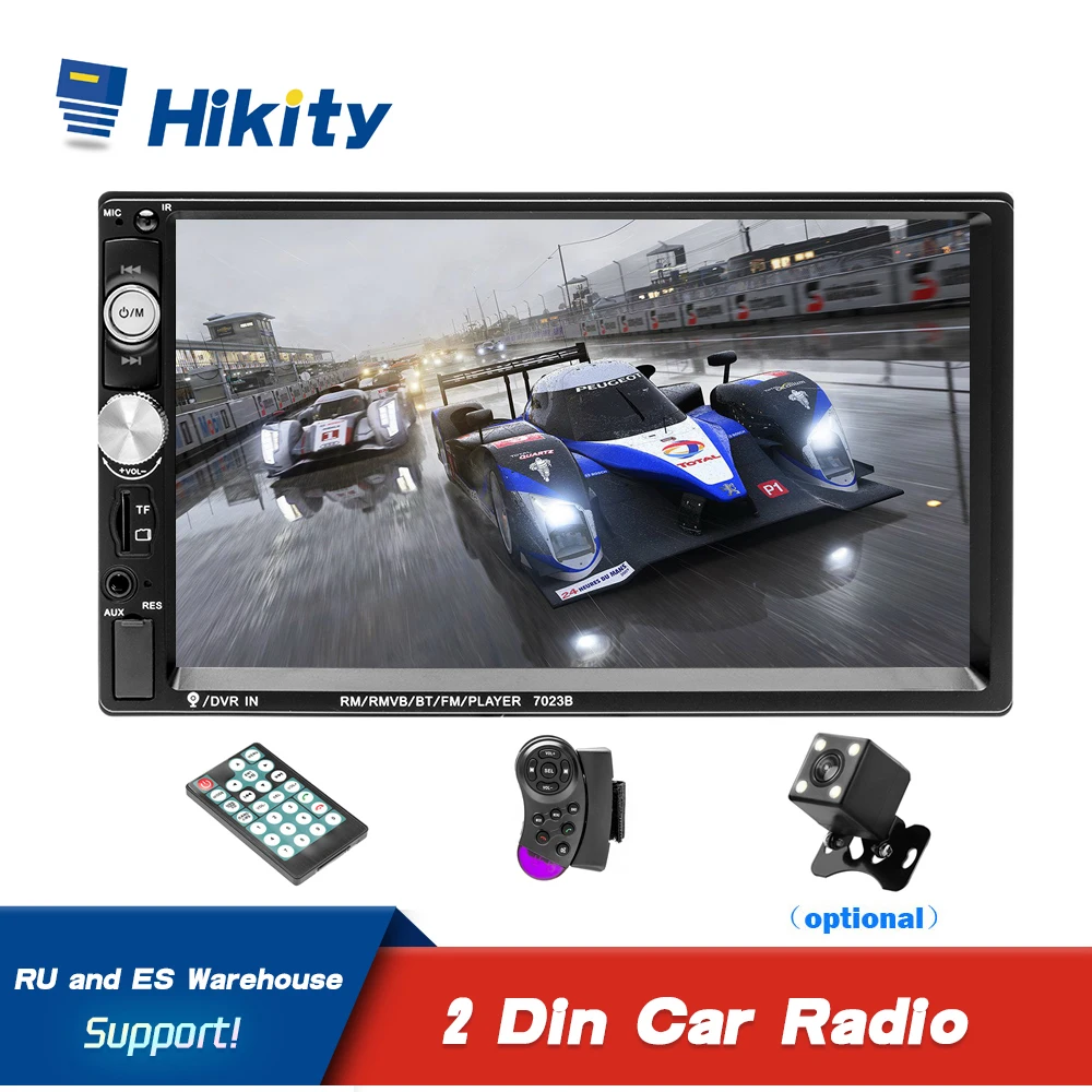 Автомагнитола Hikity 2 din 7 дюймов ЖК дисплей сенсорный экран HD MP5 плеер зеркальная