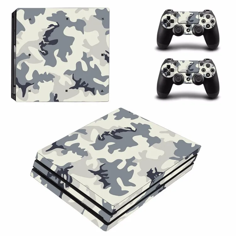 Новая камуфляжная Виниловая наклейка для sony Playstation 4 Pro консоль+ 2 шт контроллер наклейка для PS4 Pro