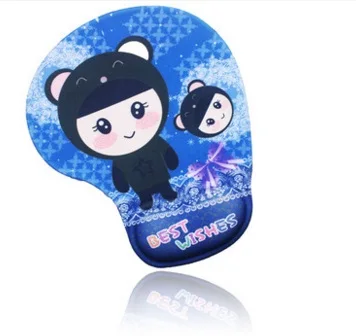 Черный удобный гелевый коврик для мыши с подставкой под запястье ПК ноутбука