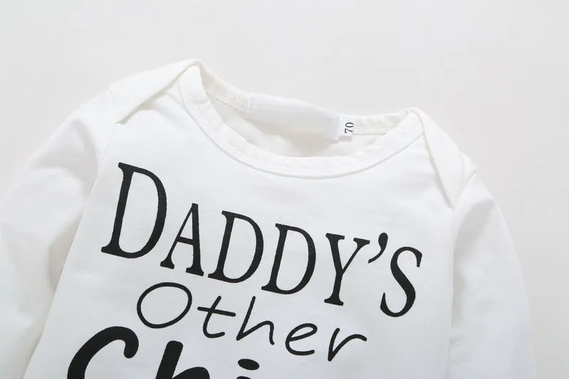 4 комплекта! Одежда для новорожденных девочек боди с надписью Daddy's другой