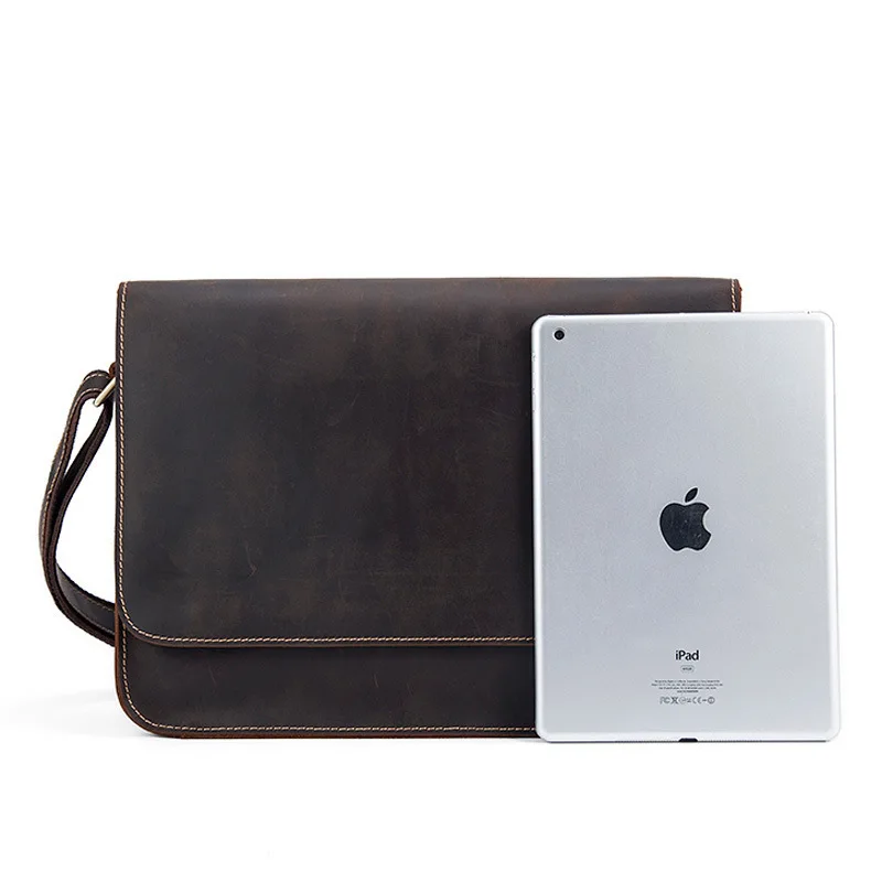 Роскошный деловой мужской портфель из натуральной яловой кожи высокого качества