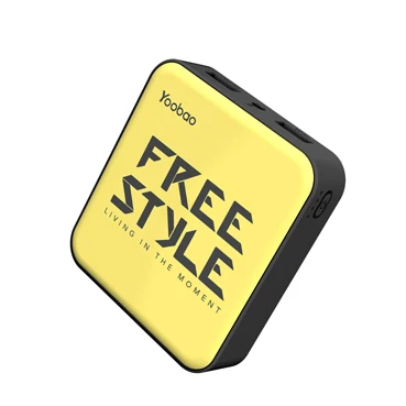 Yoobao M4 10400 мАч телефон Зарядное устройство с двумя портами USB Выход Портативный устройство Зарядное устройство внешний мини-аккумулятор с Светодиодный индикатор для смартфона - Цвет: Free Style