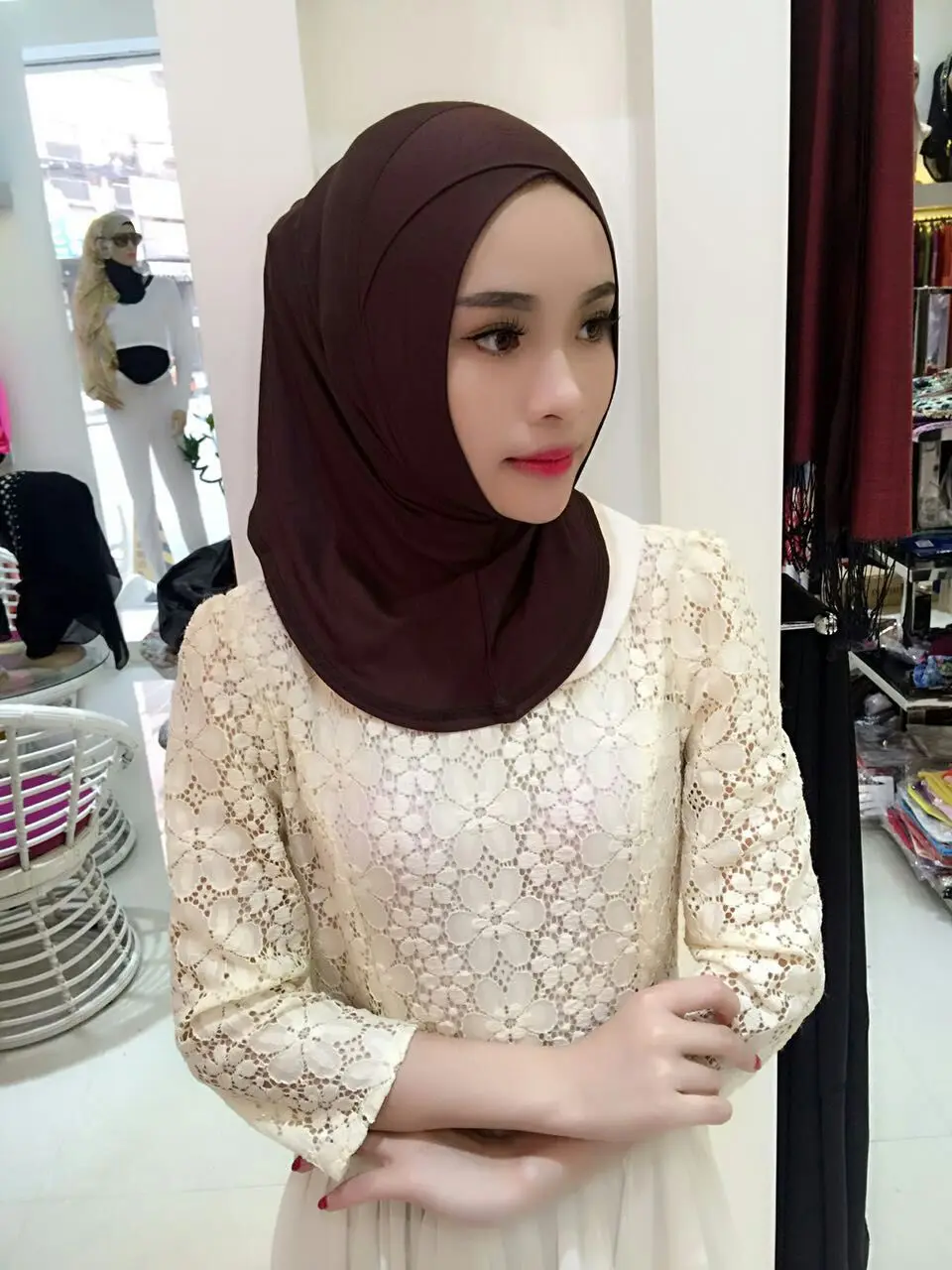 Модные женские хлопковые головные уборы мусульманские | Тематическая одежда и