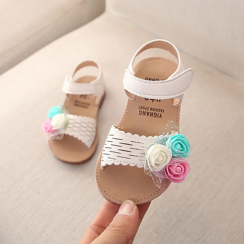 2019 Summer new girls flower sandals Korea style fashion princess shoes small children | Детская одежда и обувь