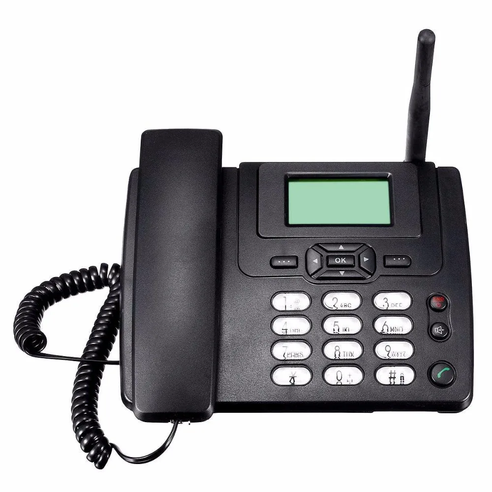 GSM sim-карта Настольный беспроводной телефон домашний стационарный телефон настенное крепление с fm-радио стационарный радиотелефон проводной телефон домашний черный