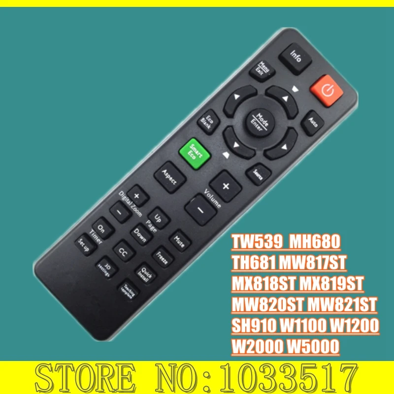 

Черный Новый пульт дистанционного управления для проектора benq tw539 mh680 th681 mw817st mx818st mx819st
