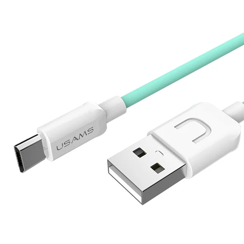 USAMS кабель для передачи данных для Android Xiaomi Micro USB Max 2A Быстрый зарядный кабель для передачи данных для samsung Microusb для синхронизации данных Зарядное устройство кабель 10 шт./упак - Цвет: Green