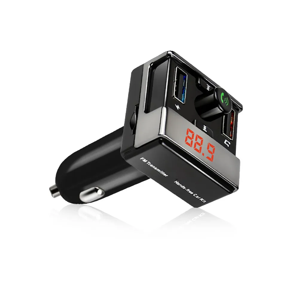 Беспроводной Bluetooth автомобильный комплект MP3-плеер FM передатчик модулятор USB SD ЖК дисплей удаленного челнока 171219