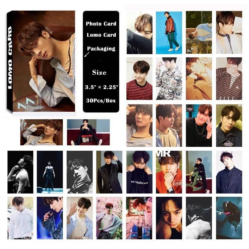 KPOP GOT7 альбом Джексон самодельные бумажные ломо карты фото постер HD фотокарты
