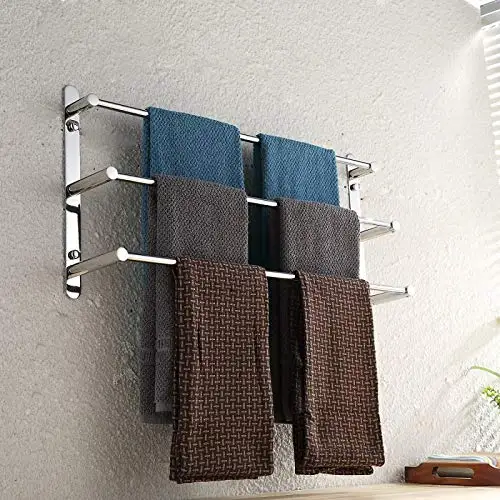 Вешалка для полотенец из нержавеющей стали 304 длина 60 см|towel rack|bathroom towel rack3 rack |