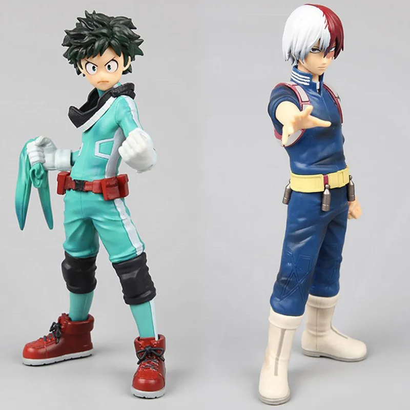 Аниме HKXZM 16 см фигурки из ПВХ Midoriya Izuku Todoroki Shoto рождественский подарок Мультяшные