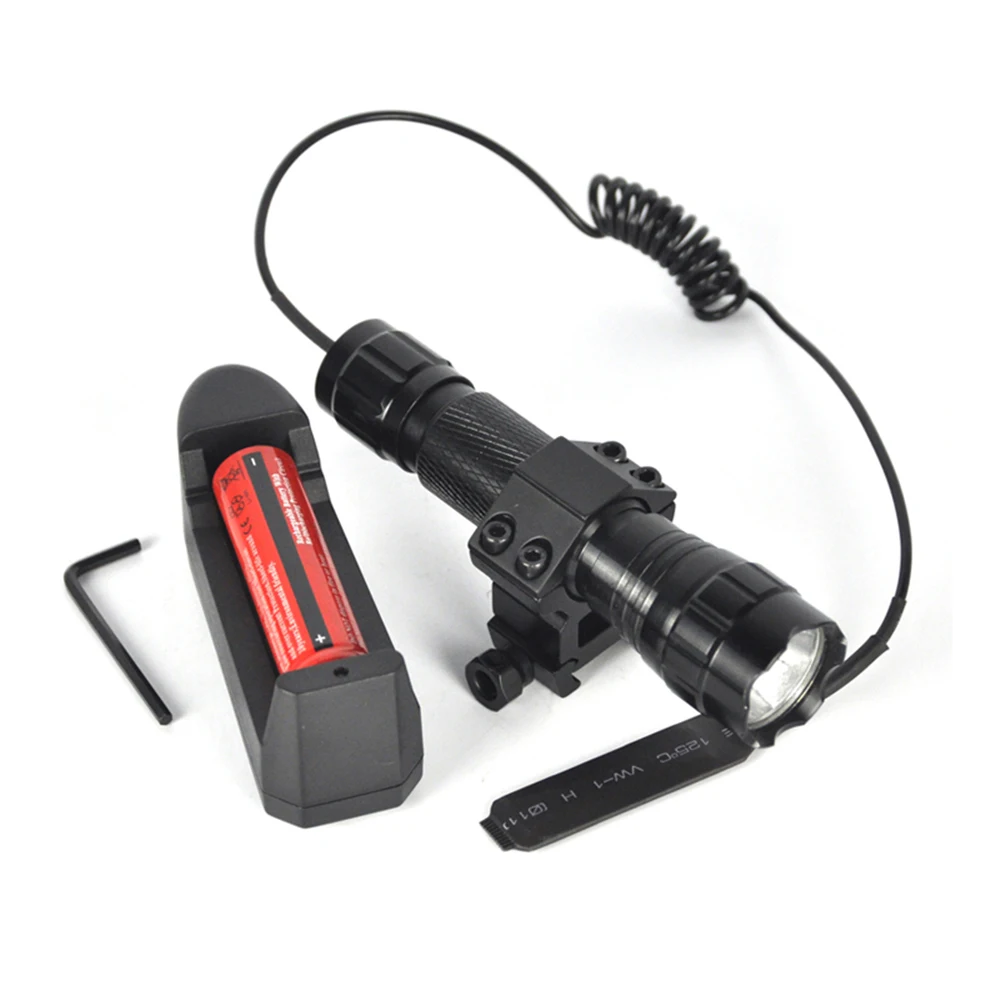 BORUiT 600LM 501B красный светодиодный светильник для вспышки водонепроницаемый фонарь