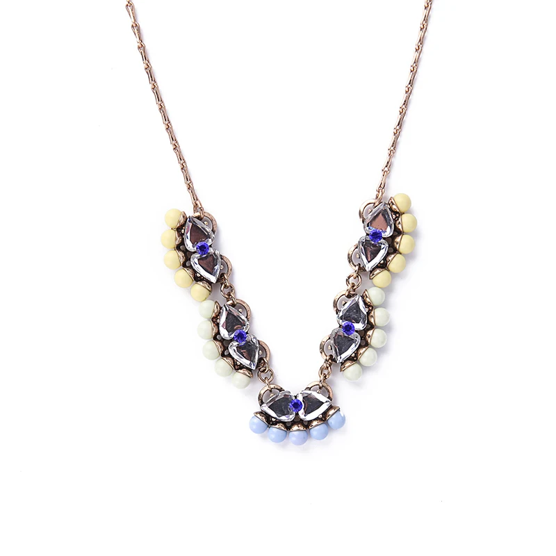 Оптовая цена новый дизайн акриловое ожерелье для женщин современные украшения