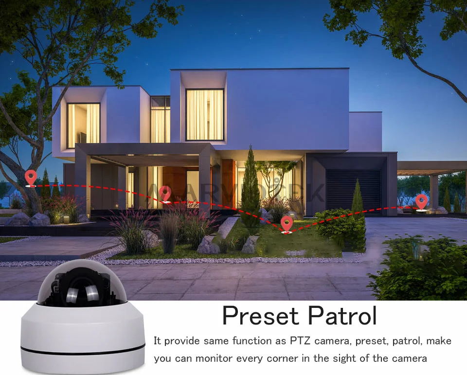 Мини PTZ IP Камера 5MP HD Водонепроницаемый дома камеры видеонаблюдения системы безопасности Открытый 4X моторизованный зум P2P PTZ купольная камера видеонаблюдения ночное видение