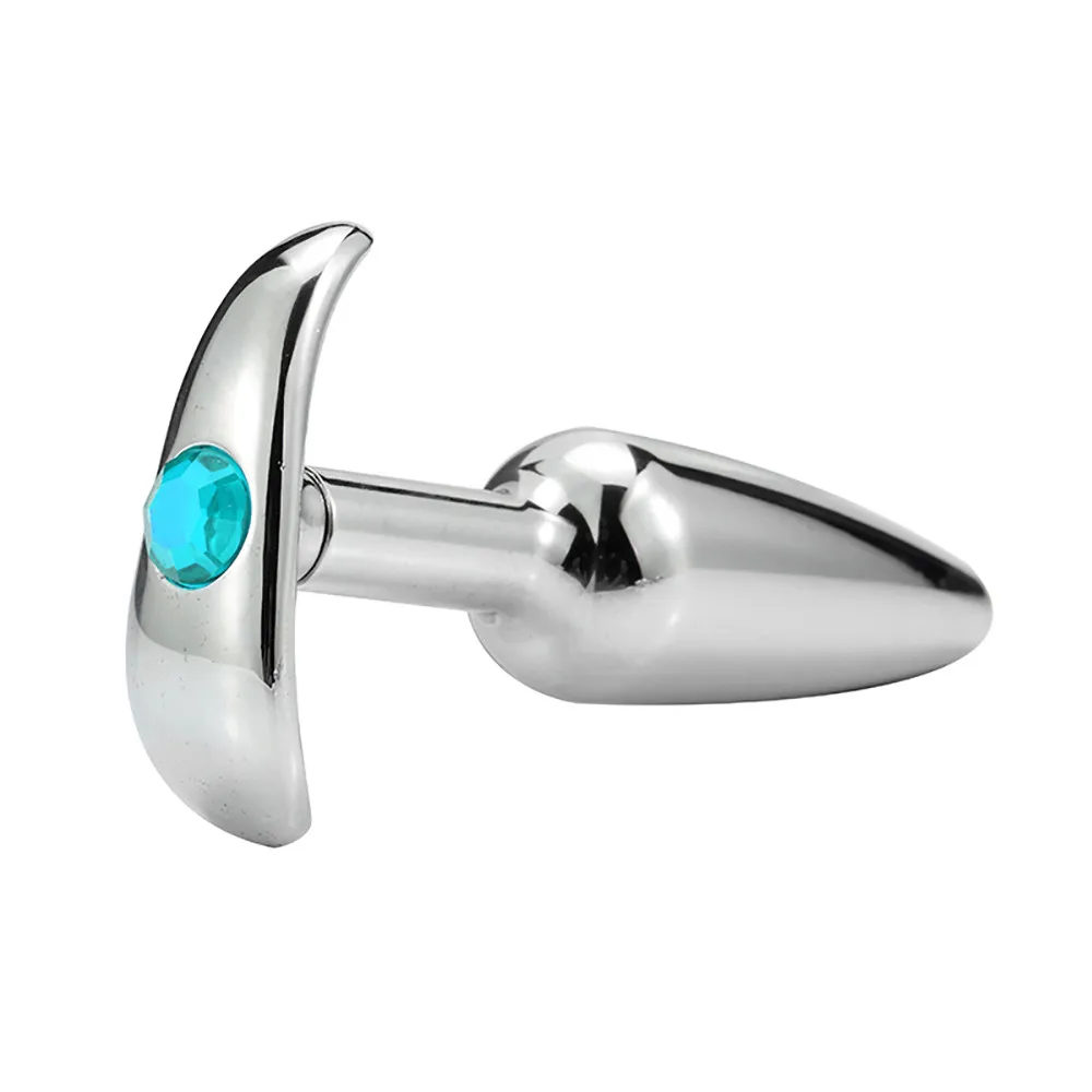 Aluminum Alloy Anal Butt Plugs Vagina Trainer Toys With Jewel Base C 20180920 | Красота и здоровье
