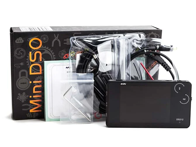 Цифровой мини-осциллограф CCDSO DS212 DSO212 Карманный Ручной осциллограф с колесиком 1