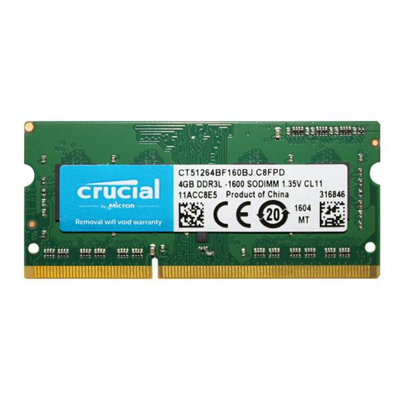Абсолютно новая оперативная память для ноутбука DDR3L 1600 МГц 1 35 в 4 ГБ 8 Sodimm Memoria