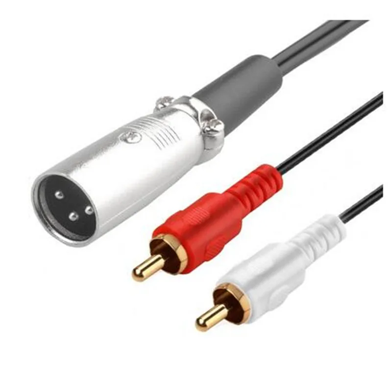 LBSC Dual 2 RCA штекер к XLR штекерному адаптеру Spiltter соединительный кабель шнур