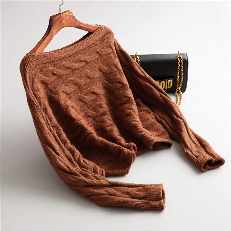 

Hot new Women sweaters pullovers Elastic Solid Twist Sweater Women Slim Sexy Tight Bottoming Knitted Bat Batting Shirt Clothes