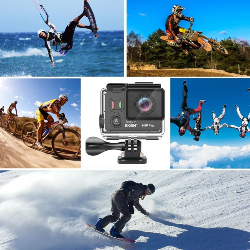 Оригинальный чипсет EKEN H9R Plus Ambarella Ultra HD Real 4K + 30fps 14MP для подводной
