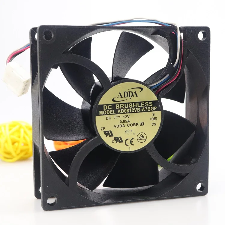 Осевой кулер вентилятор pwm для ADDA 12 В 0 65a 8025 80x80x25 мм инвертор сервера|cooling blower|cooler