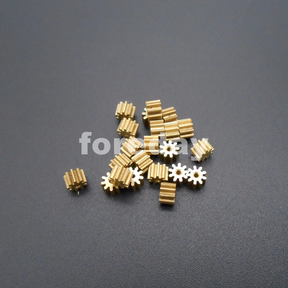 10Pcs X 91A Brass Gear 0.4 Modulus T=9 Aperture 0.97mm 9 Teeth Model Accessories 9T Metal 1MM 0.4M 10PcsX 9T1A Gears *FD204X10 |