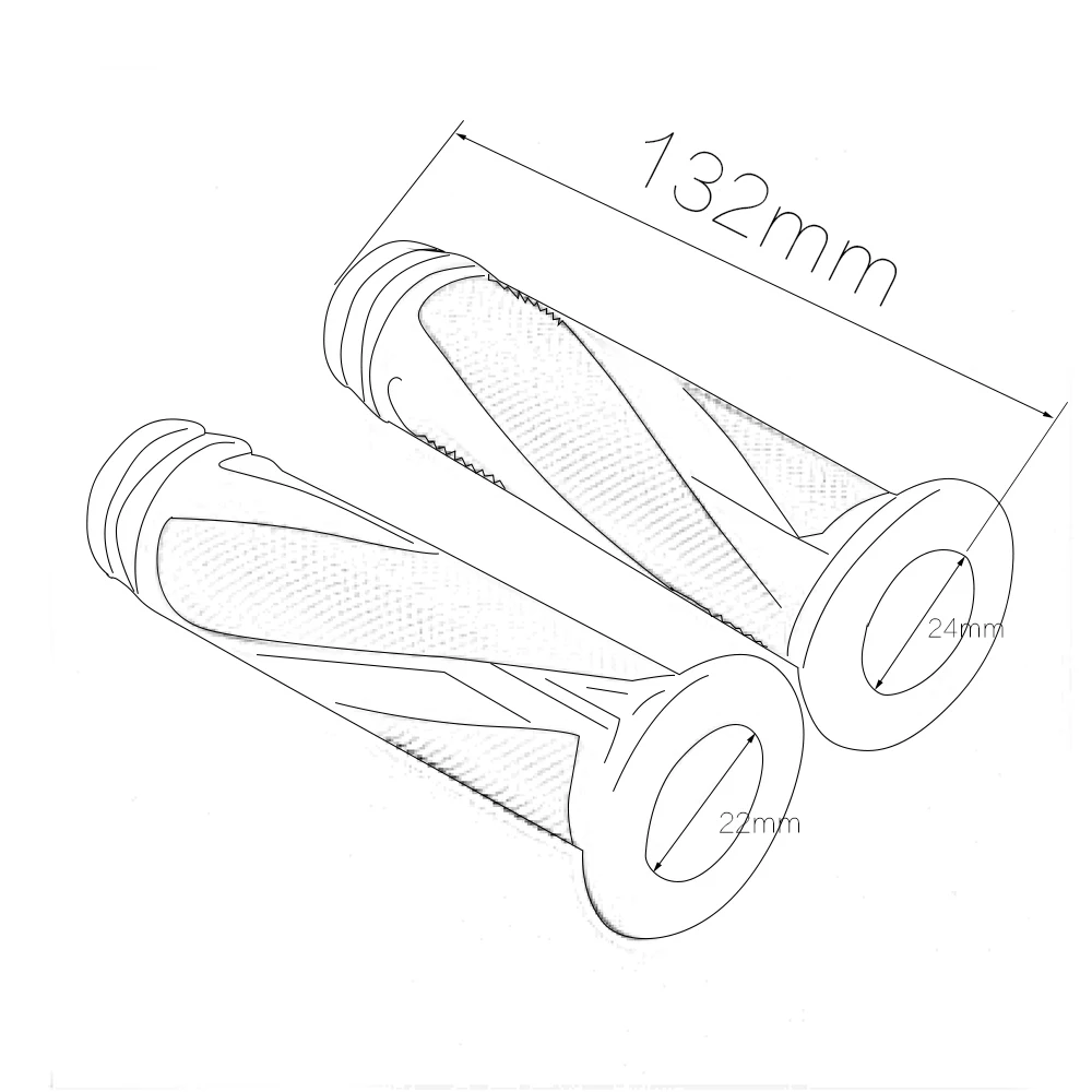 7/8 &quot22 мм Резиновый алюминиевый Мотоцикл с ЧПУ ручки тормоза сцепления ручка бар
