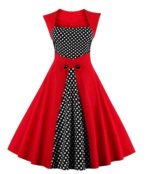JAYCOSIN женский халат Ретро 2019 винтажное платье 50s 60s рокабилли точка качели Pin Up