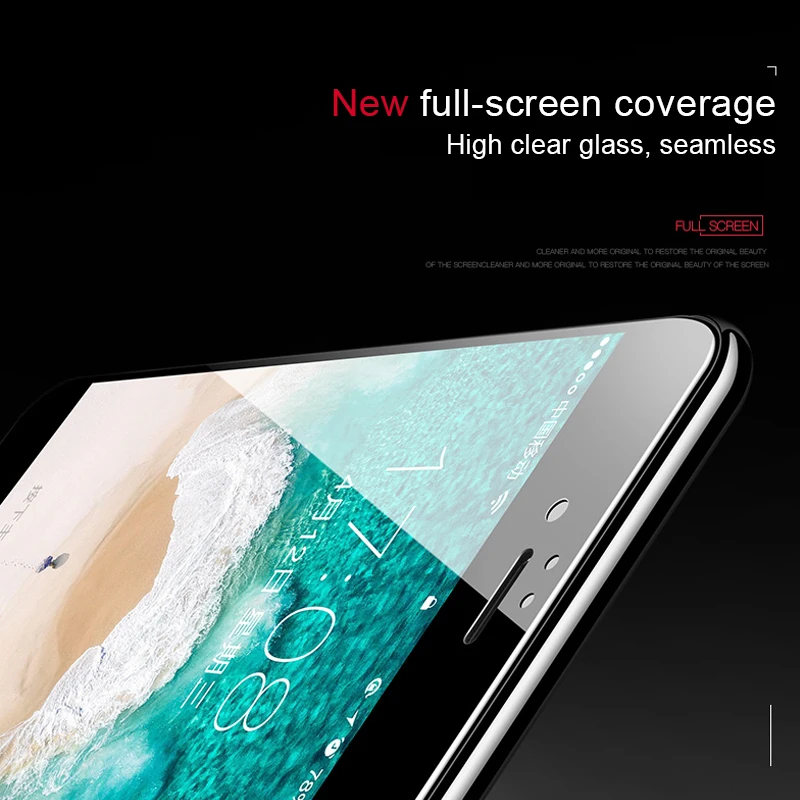 AOXIN 5D полный изогнутый край закаленного стекла для Apple iPhone 7 Plus протектор экрана на
