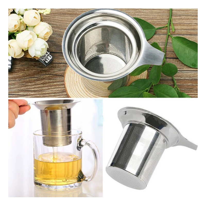 Mesh Tea Infuser Reusable Strainer Teapot Stainless Steel Loose Leaf Spice Filter Drinkware Kitchen Accessories Gift | Дом и сад