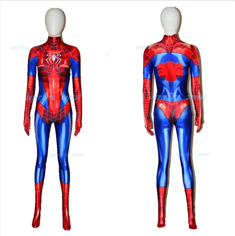 Костюм MJ Jamie Spider костюм Mary Jane для девочек женский Человека паука облегающий на