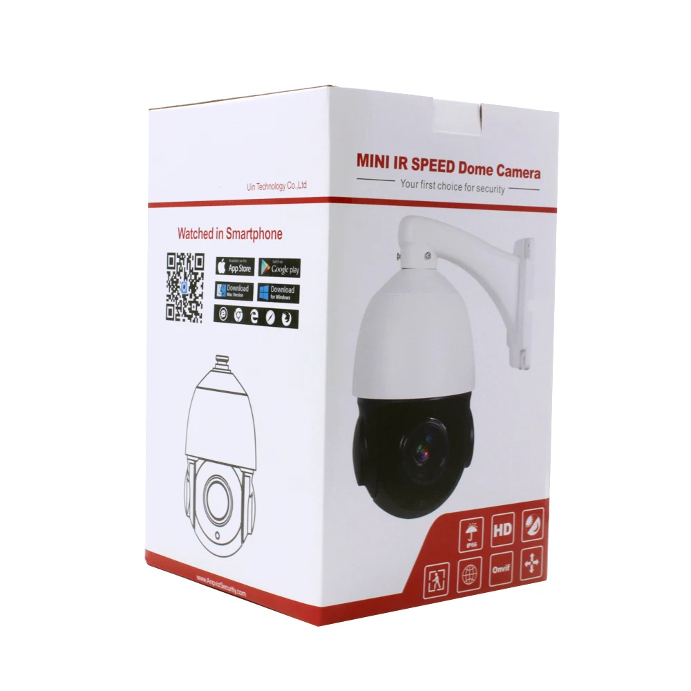 5MP PTZ средняя купольная камера PoE 30X Zoom PTZ IP камера с автофокусом наружная H.265 камера видеонаблюдения 60 м ИК расстояние Onvif