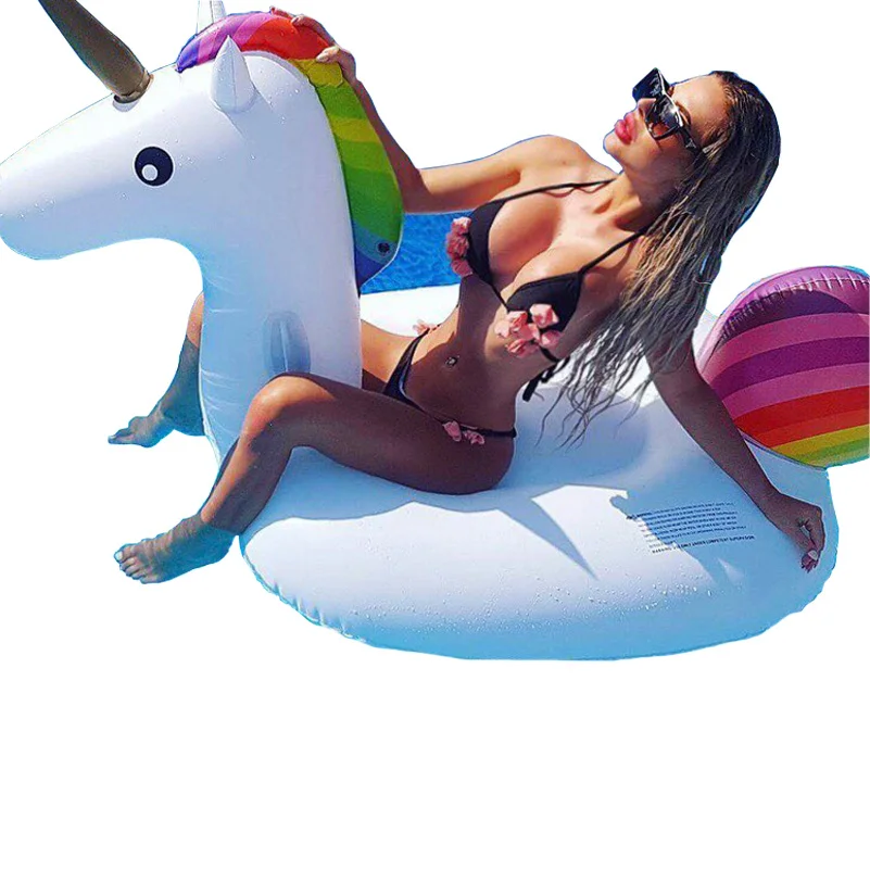 Надувной поплавок для бассейна 200 см|inflatable unicorn pool float|inflatable poolunicorn |